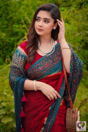 প্রিমিয়াম সেমি মসলিন শাড়ি + ব্লাউজ S-21 (Special Offer)