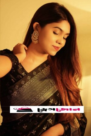 প্রিমিয়াম জাপানি সিল্ক কাঞ্চিপুরাম শাড়ী + ম্যাচিং ব্লাউজ পিচ (ব্লাক কালার)